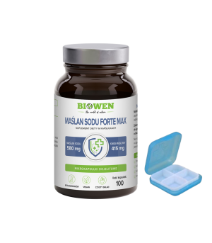 Maślan sodu Forte Max 580 mg Biowen – 100 kapsułek