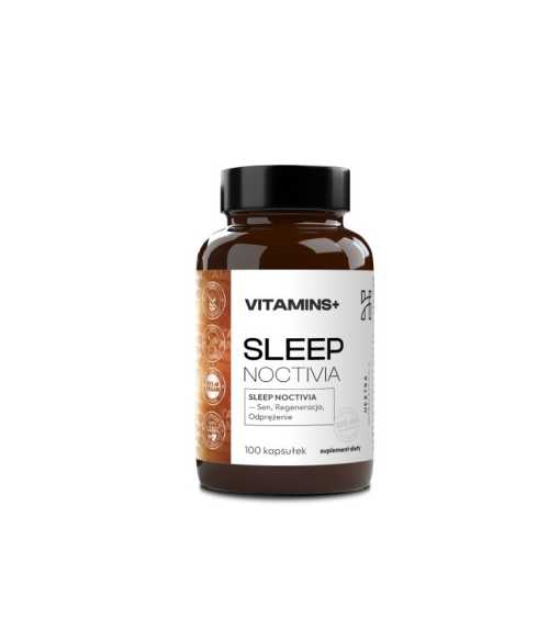 SLEEP NOCTIVIA 100 kaps x 500 mg - Sen, Regeneracja, Odprężenie 100 kaps.
