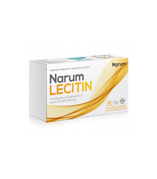 Kapsułki Narine Narum Lecitin 200 mg probiotyki 30 szt.